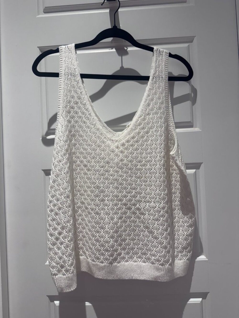 NWT Marine Layer Finley Sweater Tank White Linen XL $98